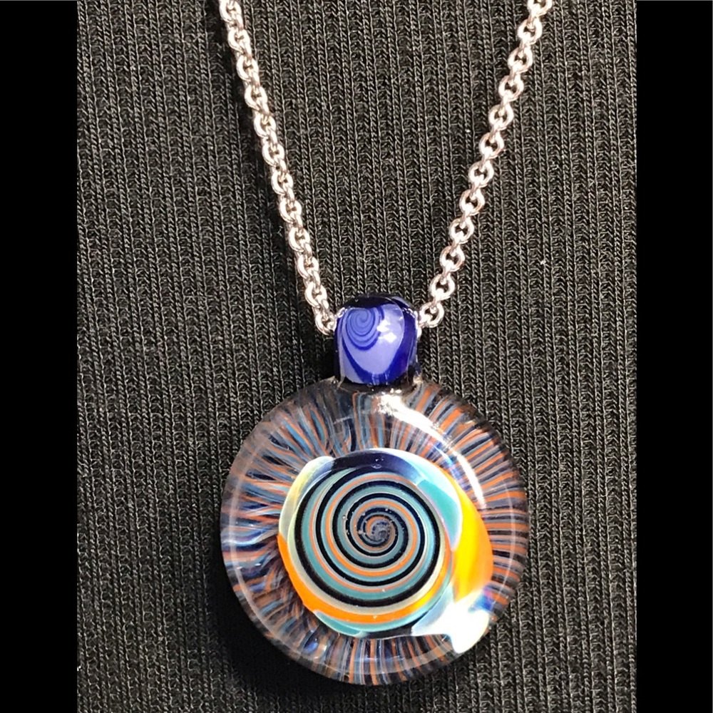 🔆 Venetian glass pendant necklace